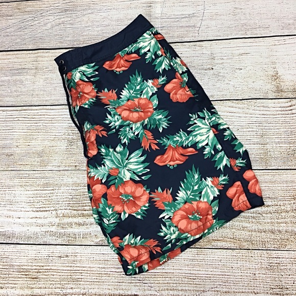 GAP Other - Men’s Gap Floral Hawaiian Beach Swim Trunks Sz XL